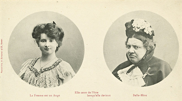 La femme est un ange : elle cesse de l'être lorsqu'elle devient belle-mère - Bibliothèque/Ville de Paris.